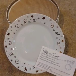 NIB The Pampered Chef Dessert Plates